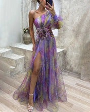 Ariane™ Jurk | Asymmetrische Avondjurk met Gedurfde Snit en Glamoureuze Uitstraling