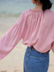 April Top | Klassieke Gestreepte Dames Top met Ronde Hals en Comfortabele Pasvorm