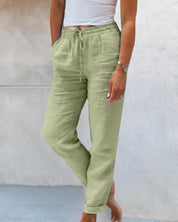 Dames Losse Broek Elastische Taille Soepele Val Casual - Blauw / Zwart / Grijs - Maelen