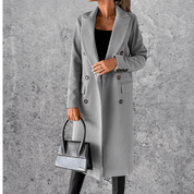 Aeris™ Winter Trenchcoat | Warme Damesjas met Reverskraag in Klassiek Design