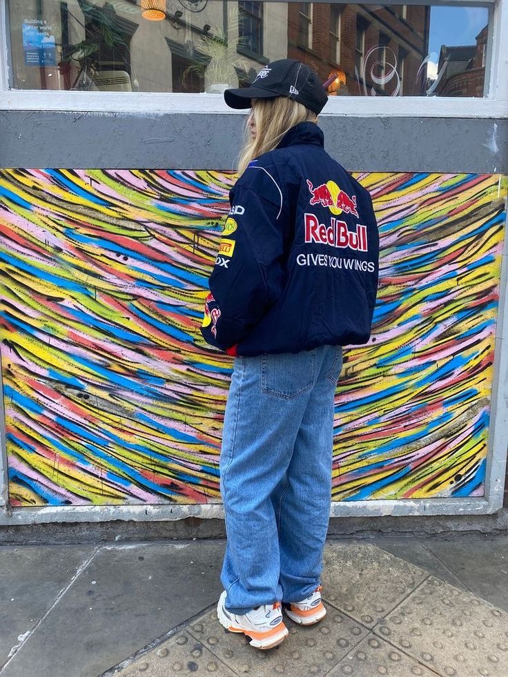 Rafaella Red Bull Racing jas unisex – oversized streetwear jack met sponsorlogo’s