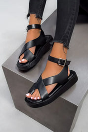Afrozeh™ Dikke Gladiator Sandalen | Trendy Zomersandalen met Comfort, Grip en Duurzaamheid