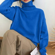 Brienne Coltrui | Zachte Herfsttrui met Hoge Col en Klassiek Design