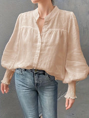 Albina™ Lantern Sleeve Blouse | Elegante Blouse met Lantaarnmouwen en Tijdloze Klasse