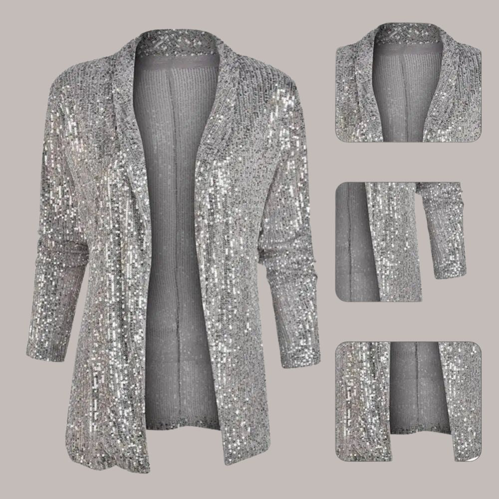 Asenet | Elegante Sequin Cardigan – Glamour voor Elke Gelegenheid