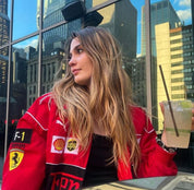 Gianna Ferrari Racing jacket unisex – oversized jas met iconische F1 patches