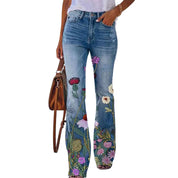 Martina Jeans voor dames | Hoge Taille Flared Jeans met 5-Pocket Design en Stretch Pasvorm
