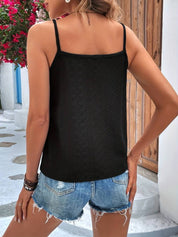 Amara Top | Kanten Zomertop met V-hals en Spaghetti Bandjes