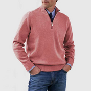 Matteo Half Zip Trui | Heren trui met halve rits van warme, zachte stof