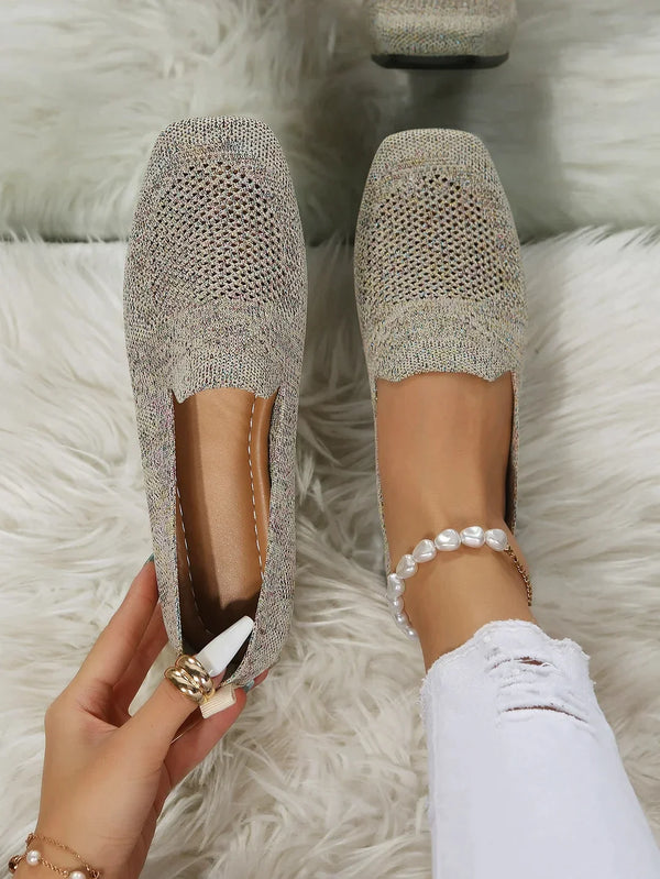 Alina Instappers | Ademend Mesh Slip-On Loafers met Flexibele Pasvorm voor Dames