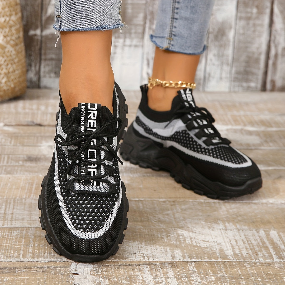 Siena Sneakers | Lichtgewicht Dames Sneakers met Ademend Mesh en Verhoogde Zool