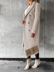 Aeris™ Winter Trenchcoat | Warme Damesjas met Reverskraag in Klassiek Design