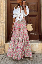 Alina Rok | Bohemian Maxi Rok met Statement Print en Comfortabele Pasvorm