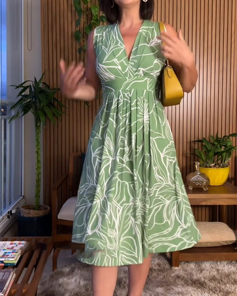 Avaya™ Jurk | Elegante A-Lijn Jurk met Stijlvolle Print