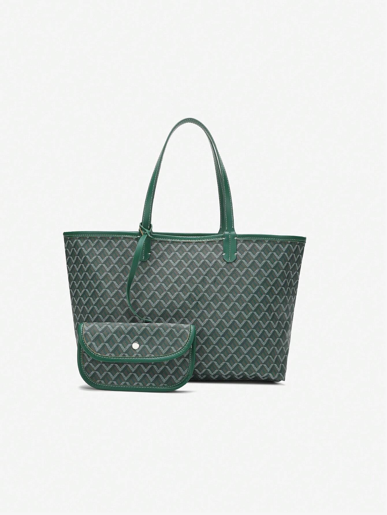 Dames Tote Bag PVC Groot Lichtgewicht Schoudertas - Roze / Grijs / Blauw - Maelen