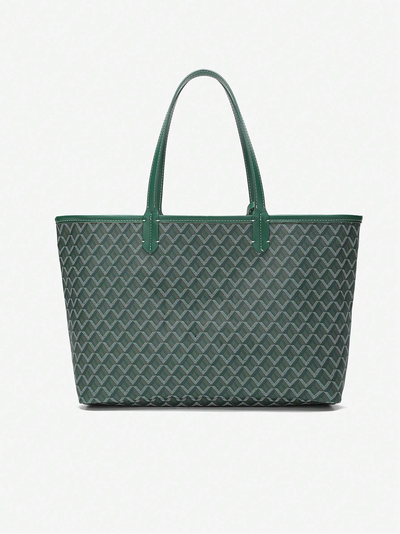 Dames Tote Bag PVC Groot Lichtgewicht Schoudertas - Roze / Grijs / Blauw - Maelen