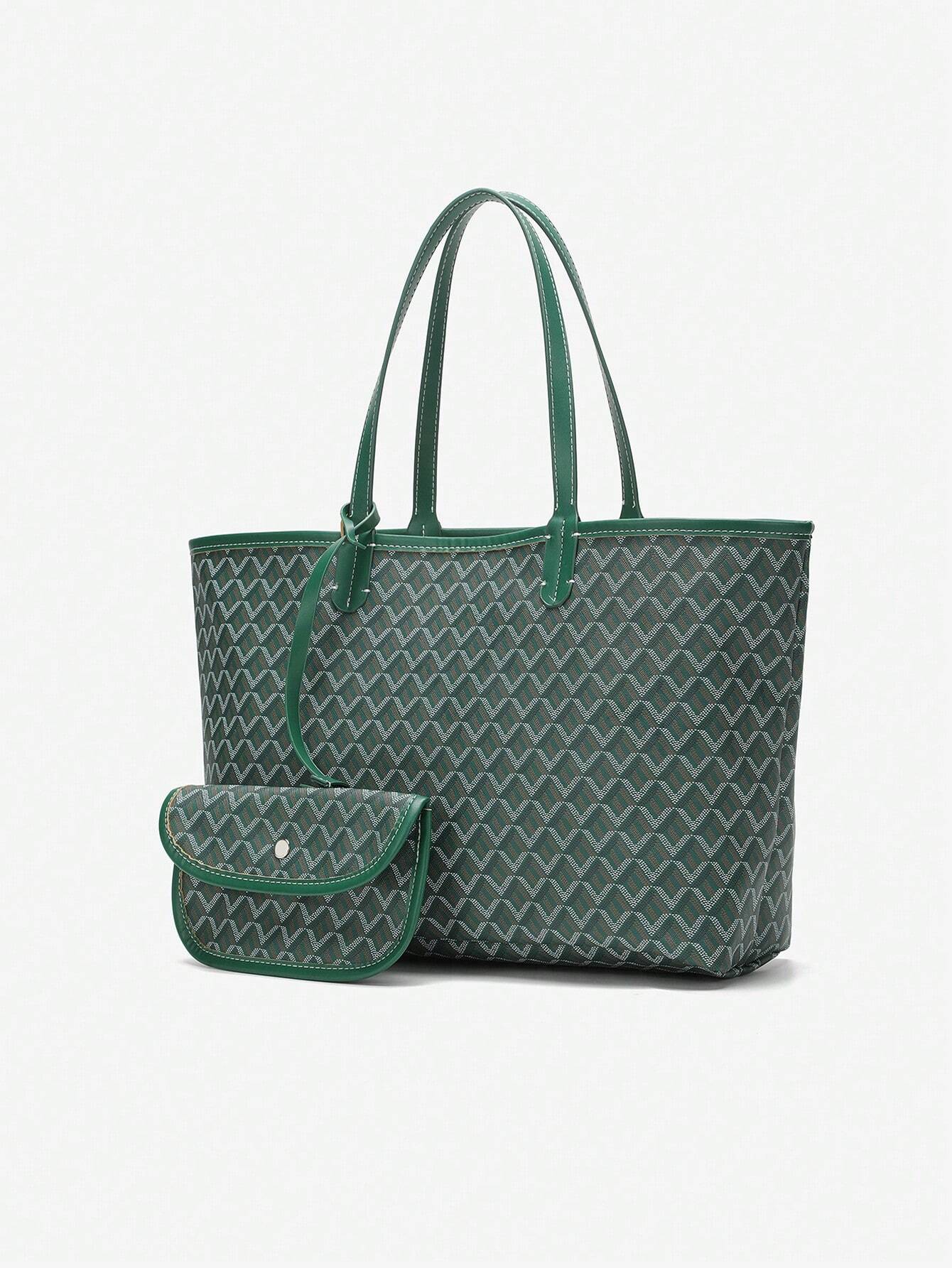Dames Tote Bag PVC Groot Lichtgewicht Schoudertas - Roze / Grijs / Blauw - Maelen