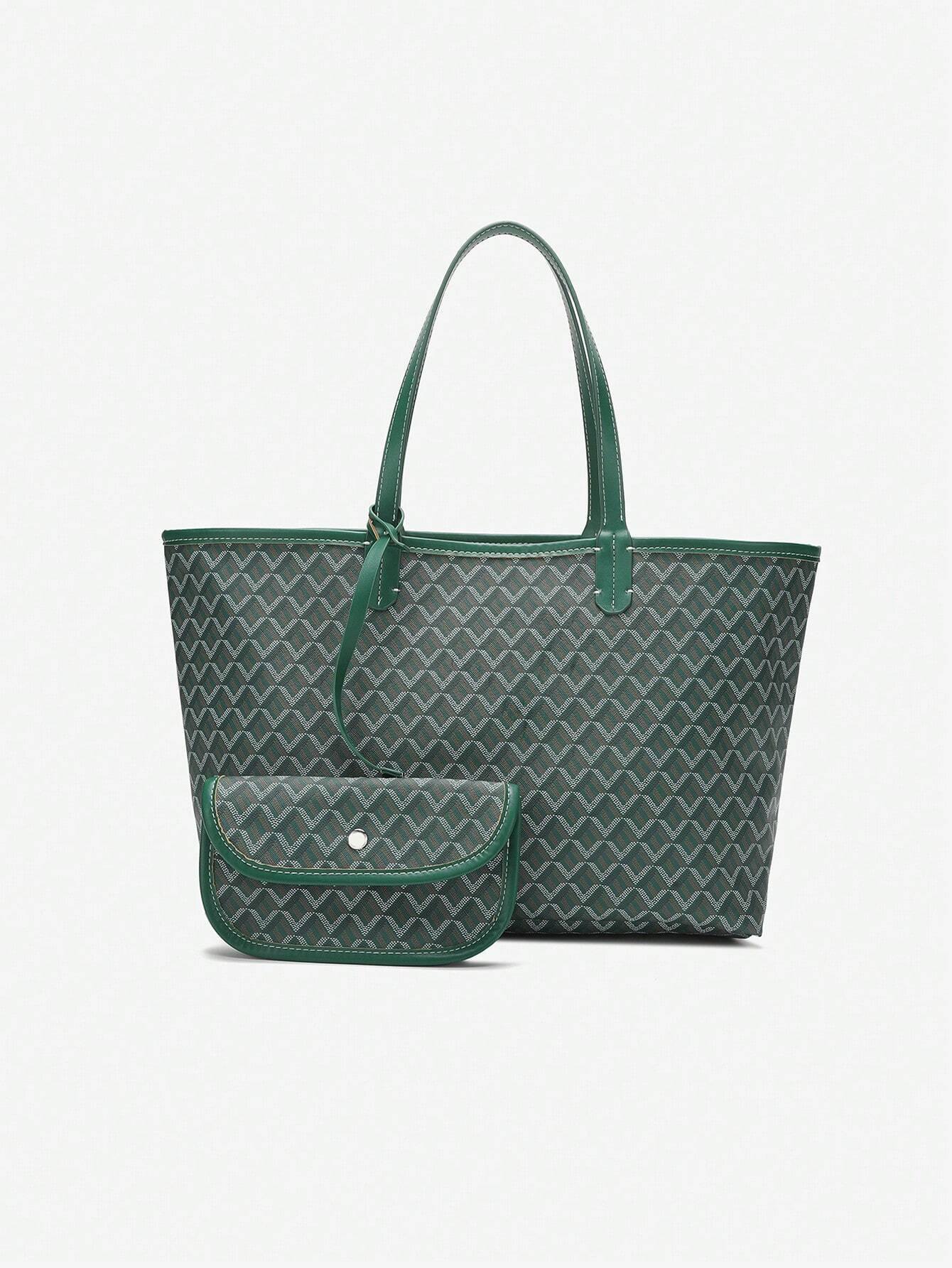 Dames Tote Bag PVC Groot Lichtgewicht Schoudertas - Roze / Grijs / Blauw - Maelen