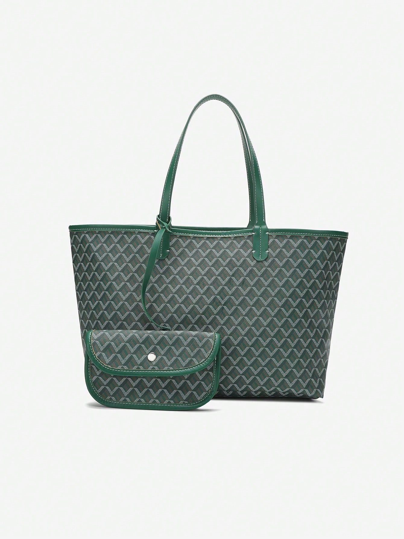 Dames Tote Bag PVC Groot Lichtgewicht Schoudertas - Roze / Grijs / Blauw - Maelen