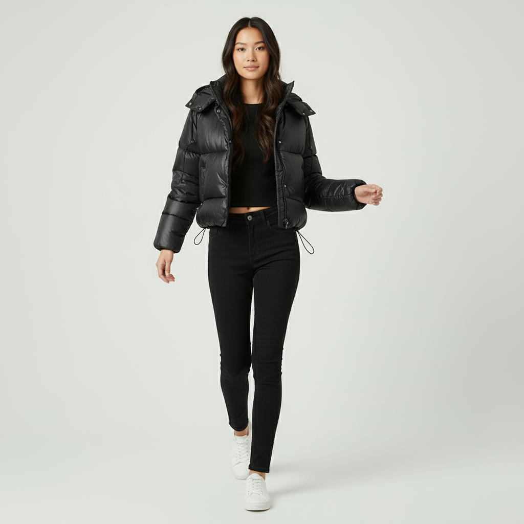 Dames Pufferjas met Capuchon – Licht & Warm | Alessia Conti