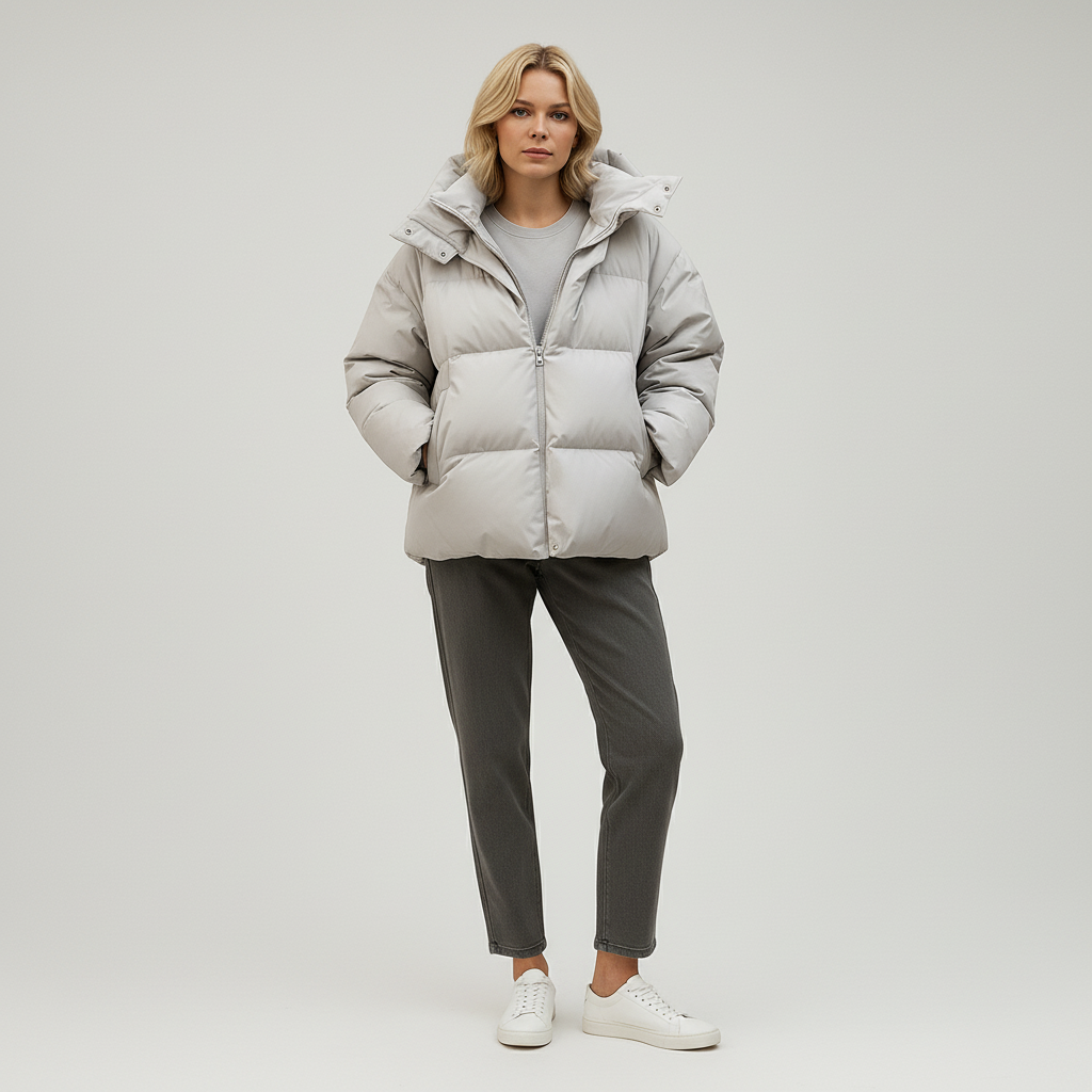 Lichtgewicht Gewatteerde Jas Dames met Capuchon – Waterafstotend & Stijlvol | Lucia Moretti