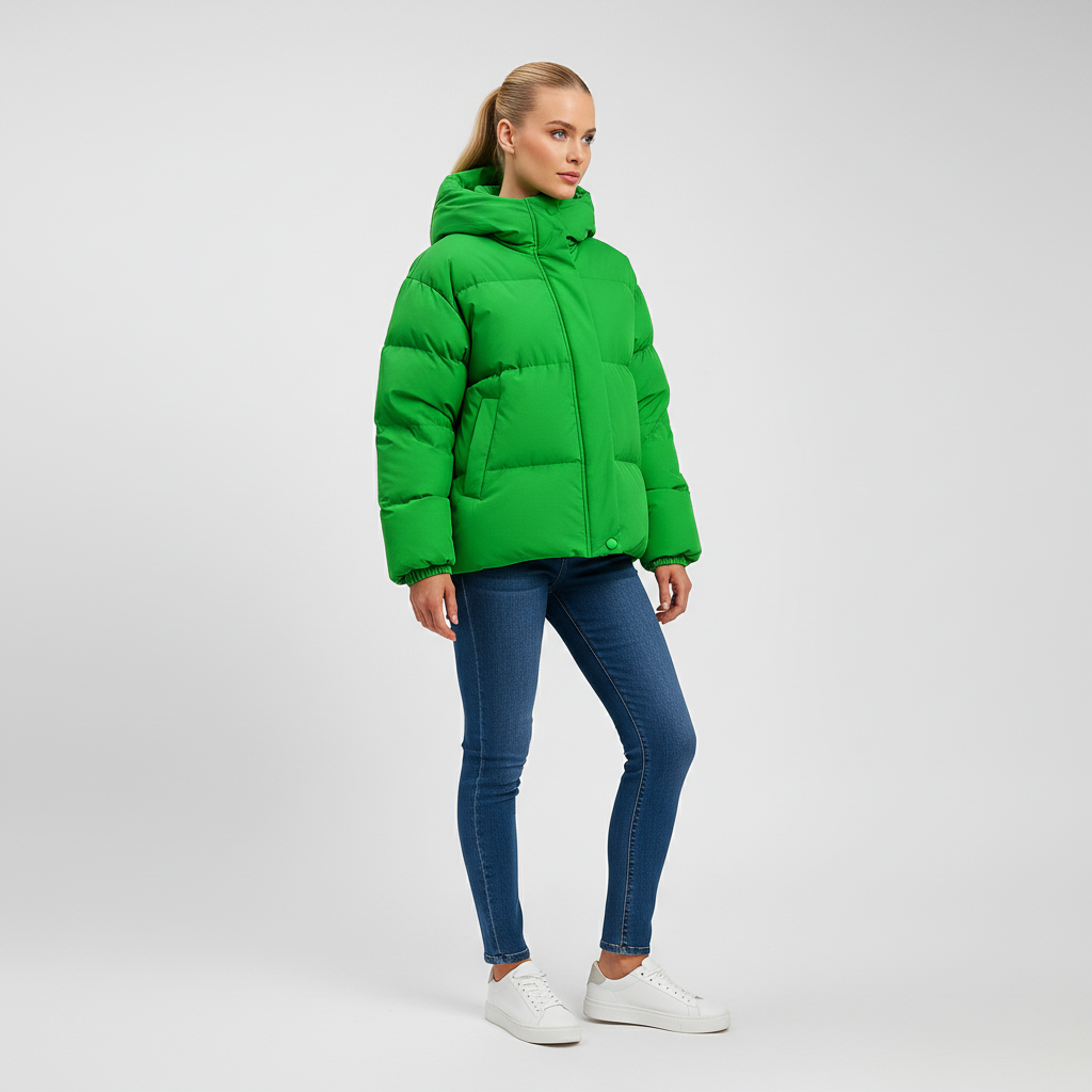 Lichtgewicht Gewatteerde Jas Dames met Capuchon – Waterafstotend & Stijlvol | Lucia Moretti