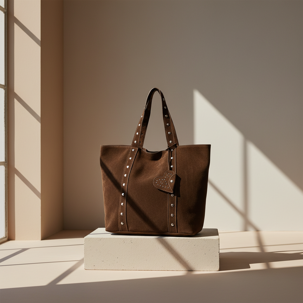 Suede Tote Bag voor Dames – Luxe Suède Shopper | Amelia Rossini