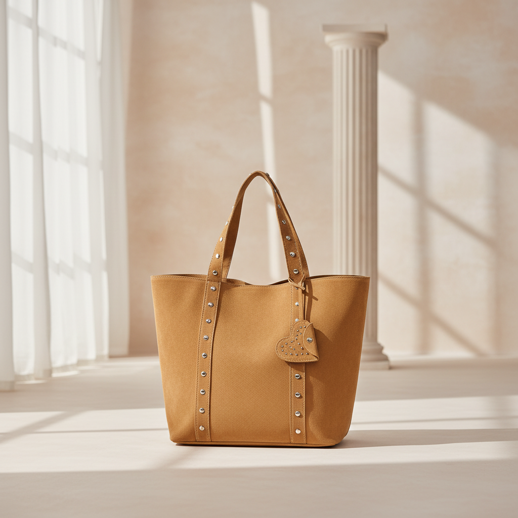 Suede Tote Bag voor Dames – Luxe Suède Shopper | Amelia Rossini