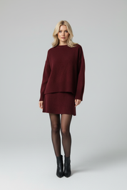 Tweedelige Knit Set voor Dames – Sweater & Rok Co-ord Set van Giulia Ravelli