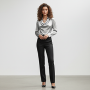 Elegante Satin Top voor Dames – Luxe Zijden Look, Stijlvolle Chic Blouse | Serena Lombardi
