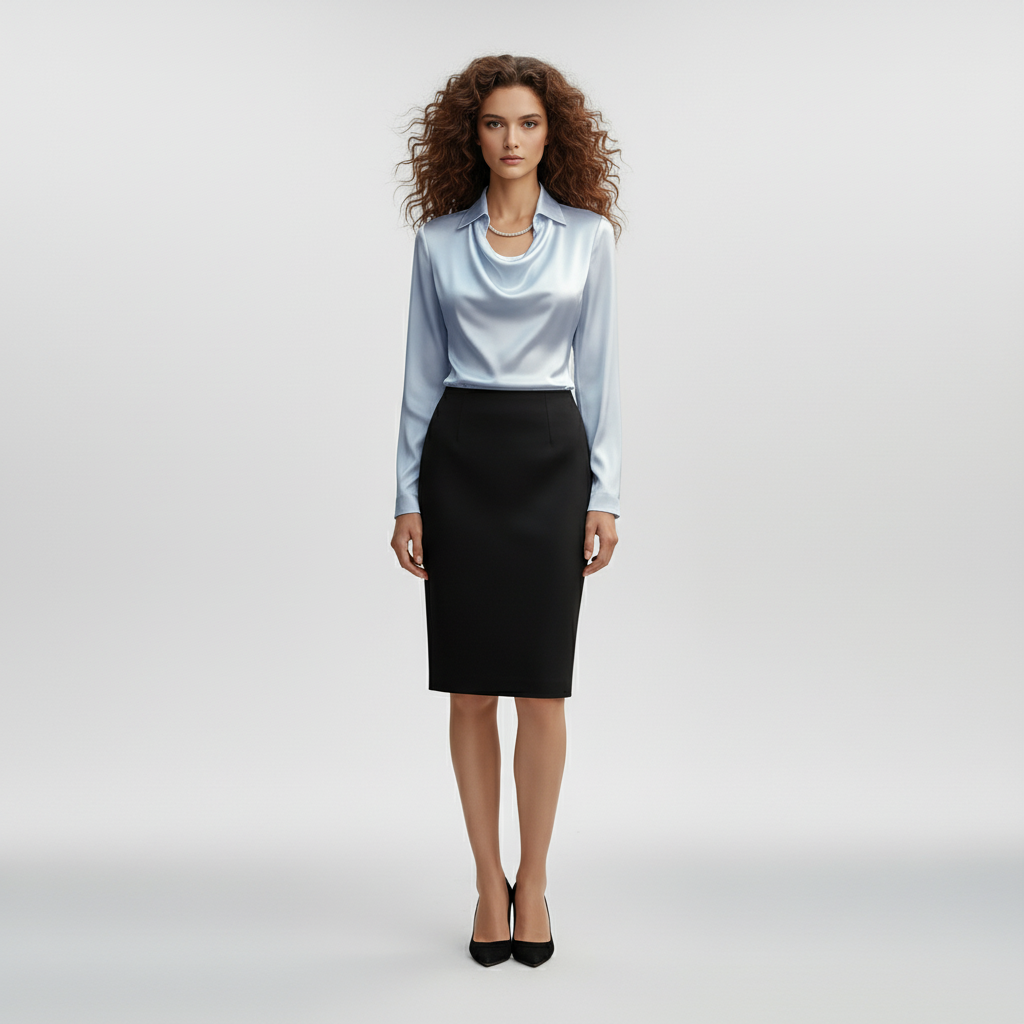 Elegante Satin Top voor Dames – Luxe Zijden Look, Stijlvolle Chic Blouse | Serena Lombardi