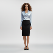 Elegante Satin Top voor Dames – Luxe Zijden Look, Stijlvolle Chic Blouse | Serena Lombardi