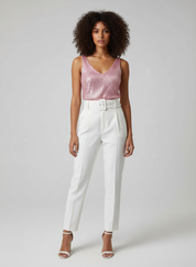 Feestelijke Pailletten Top voor Dames – Glanzende Party Top | Luna DeRossi