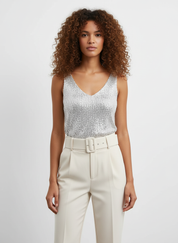 Feestelijke Pailletten Top voor Dames – Glanzende Party Top | Luna DeRossi