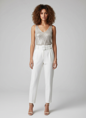 Feestelijke Pailletten Top voor Dames – Glanzende Party Top | Luna DeRossi