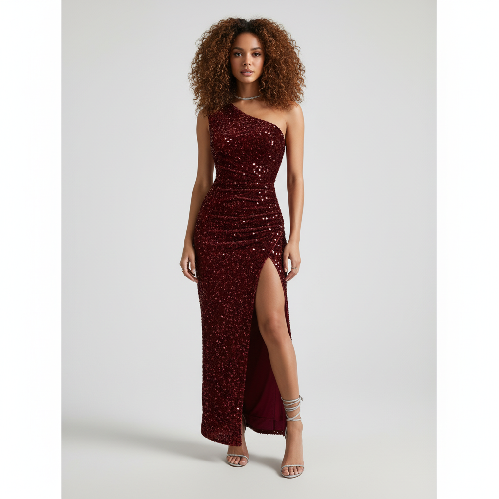 Glitter Avondjurk voor Dames – Elegante Sprankelende Lange Jurk | Alessandra Vieri