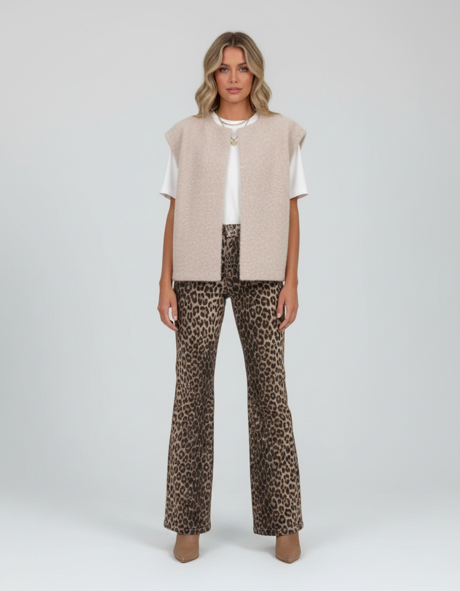 Dames Gebreid Vest Wolmix – Luxe, Warm & Oversized Pasvorm | Francesca Bianchi