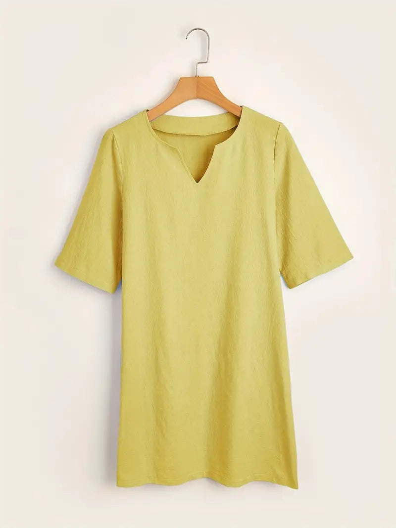 Caelina Jurk | Elegante 3/4 Mouw Jurk voor Dagelijks Comfort en Stijl