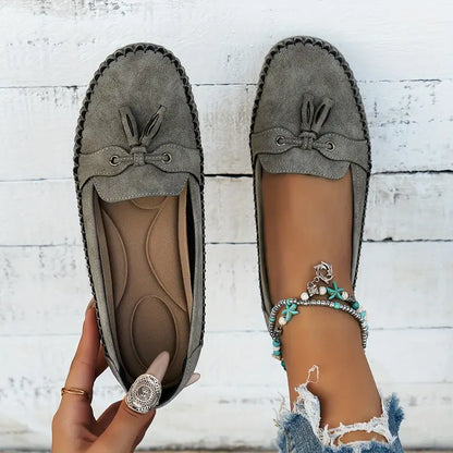 Alexis Loafers | Orthopedische Vintage Instappers Mocassins met Strik en Ergonomisch Comfort