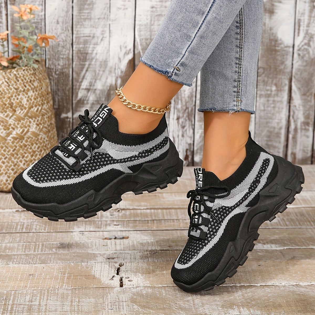 Siena Sneakers | Lichtgewicht Dames Sneakers met Ademend Mesh en Verhoogde Zool
