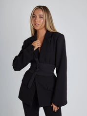 Celeste Blazer voor dames | Getailleerde Blazer met Riem en Comfortabele Pasvorm