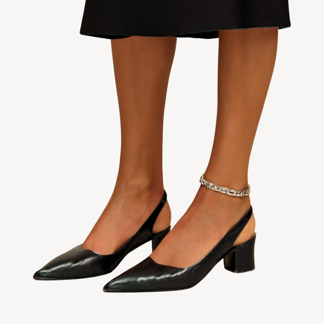 Elena Orthopedische dames pumps met krokodillenprint – elegante leren hakken met comfort