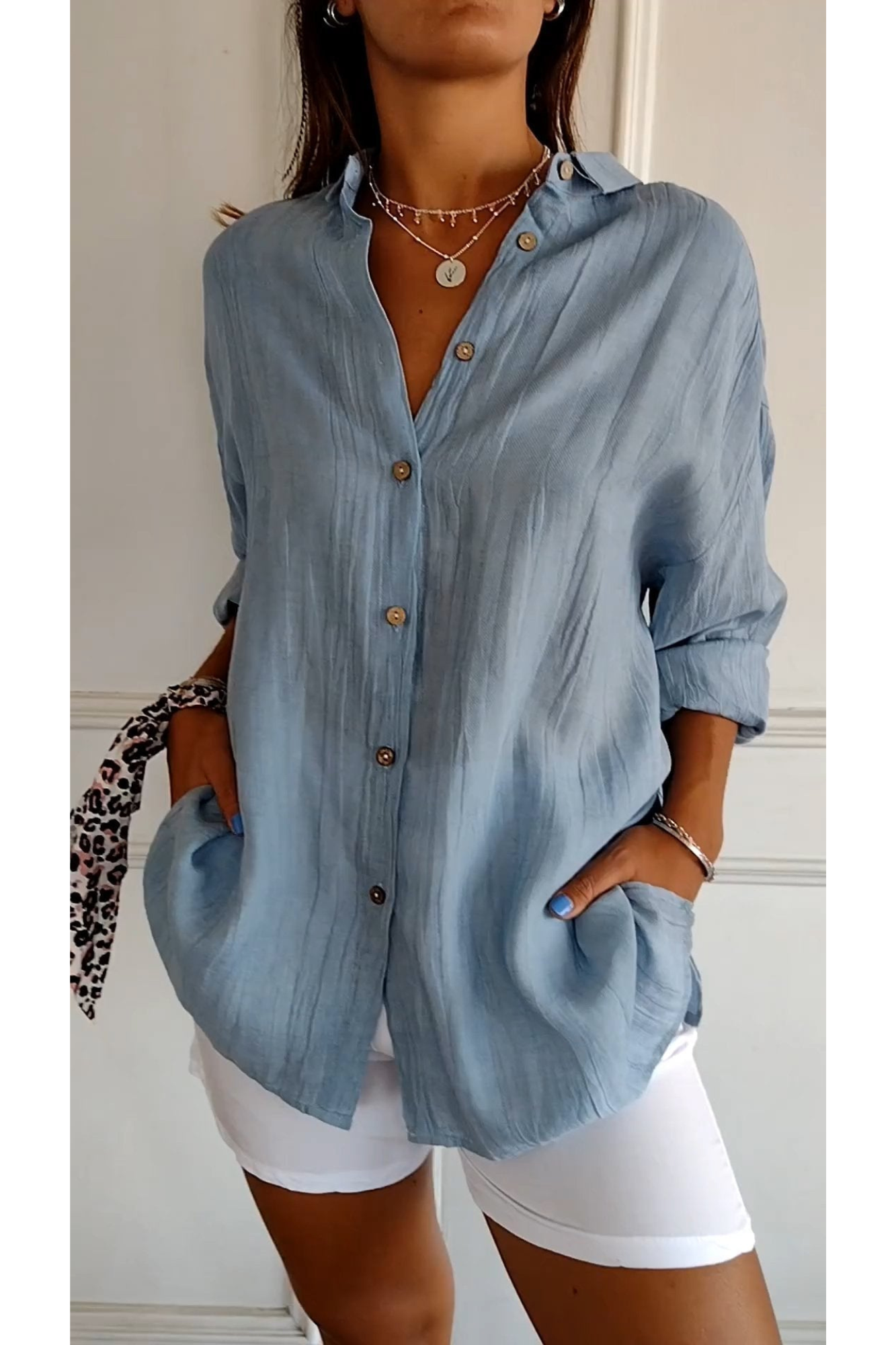 Valentina Shirt | Comfortabel Dames Shirt met Elegante Pasvorm en Ademend Materiaal