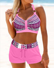 Alodia Bikini Set | Push-Up Bikini met Hoge Taille en Trendy Print