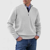 Matteo Half Zip Trui | Heren trui met halve rits van warme, zachte stof