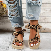 Arya Sandalen | Leopardprint Sandalen met Zachte Zool en Modieuze Uitstraling