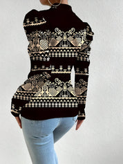 Valentina Floral Blouse | Damesblouse met Opstaande Kraag, Speelse Bloemenprint en Verfijnde Pofmouwen