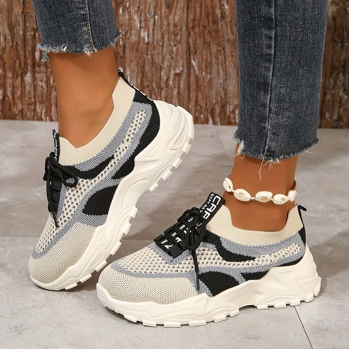 Siena Sneakers | Lichtgewicht Dames Sneakers met Ademend Mesh en Verhoogde Zool