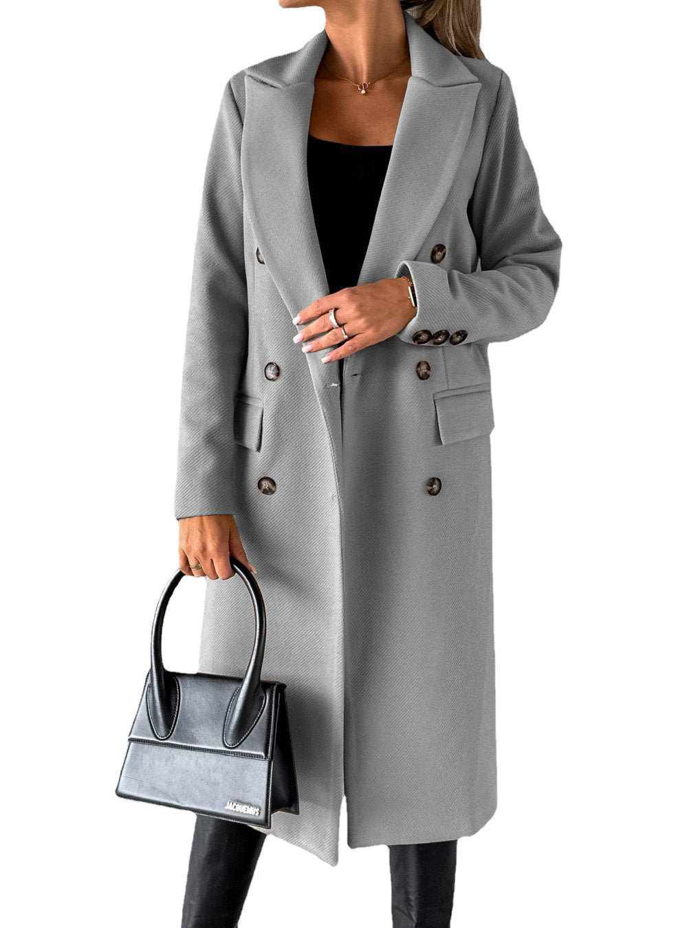 Aeris™ Winter Trenchcoat | Warme Damesjas met Reverskraag in Klassiek Design