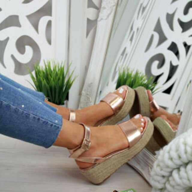 Espadrille Femme™️ Sandalen | Modieuze Dames Sandalen met Extra Dikke Zool en Comfort Fit